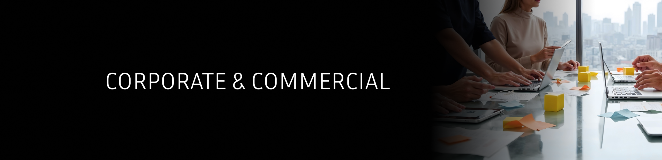 Corporate & Commercial Banner