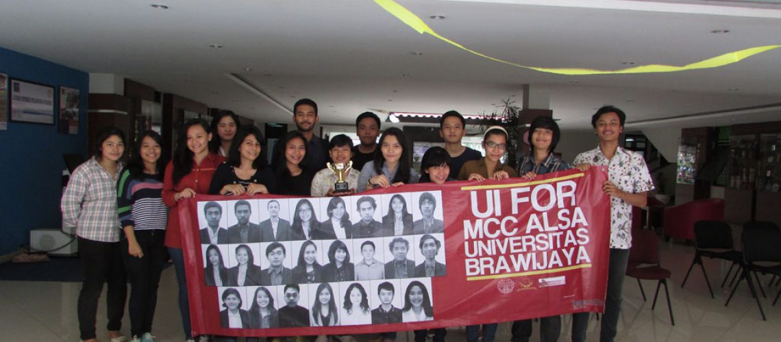 Sponsor for the ALSA Faculty of Law, Universitas Indonesia at National Moot Court Competiton Universitas Brawijaya